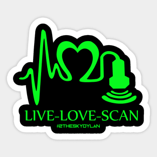 LIVE-LOVE-SCAN Sticker